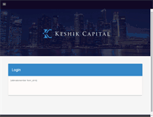 Tablet Screenshot of keshikcapital.com